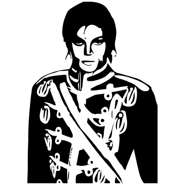 Michael Jackson Singer Celebrity 12×8″  Decal sticker Removable wall vinyl decor