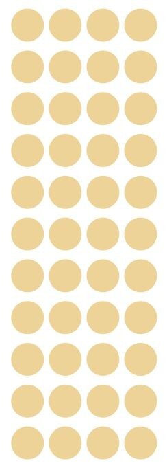 3/4" Beige Tan Ivory Round Dots Stickers Color Coding Inventory 3/4 Inch Dot