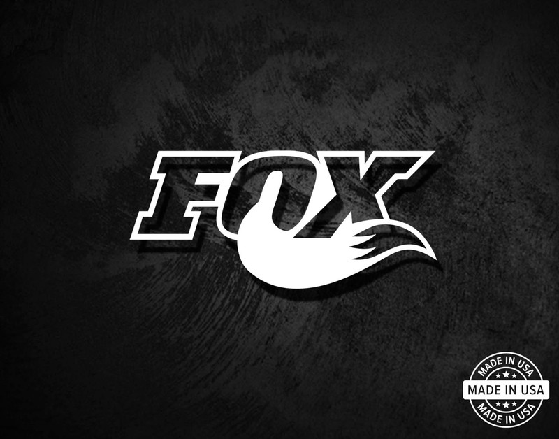 Fox Racing Shocks Decal, Vinyl Die Cut Window Sticker, 100% Made In USA
