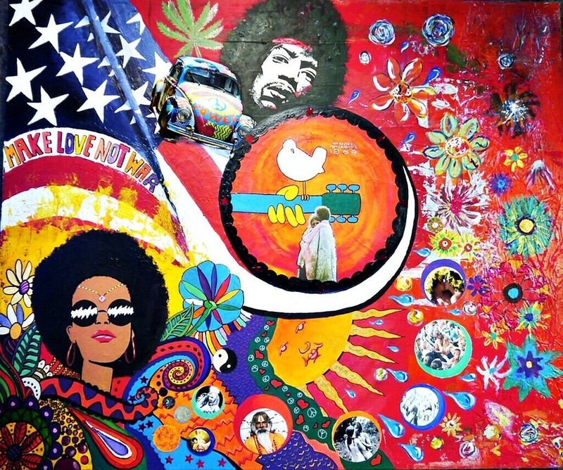 Jimi Hendrix Woodstock Sticker Decal