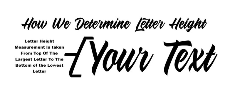 Custom Text Vinyl Lettering Transfer Sticker Decals Any Text-Numbers-Any Font v9 gallery