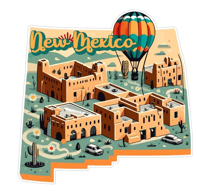 New Mexico Sticker Stickers A257