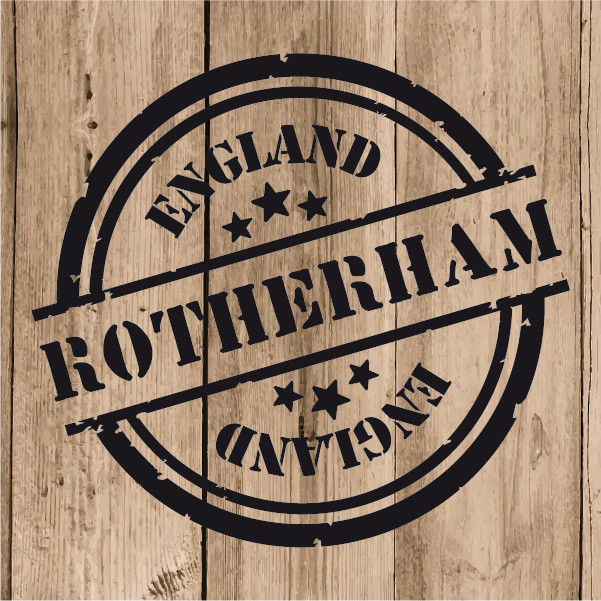 Rotherham Sticker Vinyl 10 cm / 4″ Decal Stamp Rotherham England Wall Laptop Car