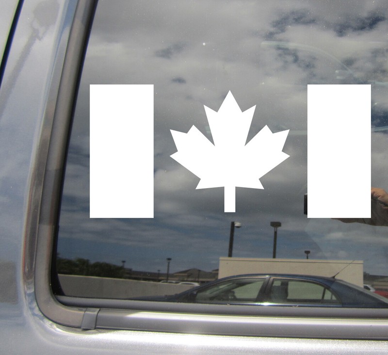 Canada Flag – Maple Leaf Laptop Car Bumper Vinyl Decal Adhesive Sticker 10183
