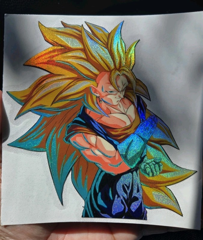 5″ Spotholographic Weatherproof Sticker Decal Vegito Fusion Ssj Dragon