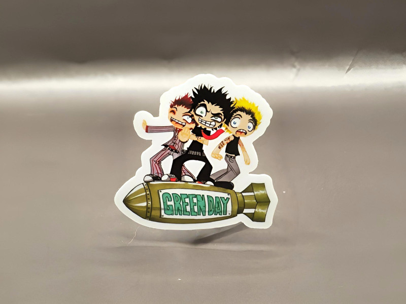 Green Day Inspired Stickers Pop Punk Rock Alternative Dookie Kerplunk Decals