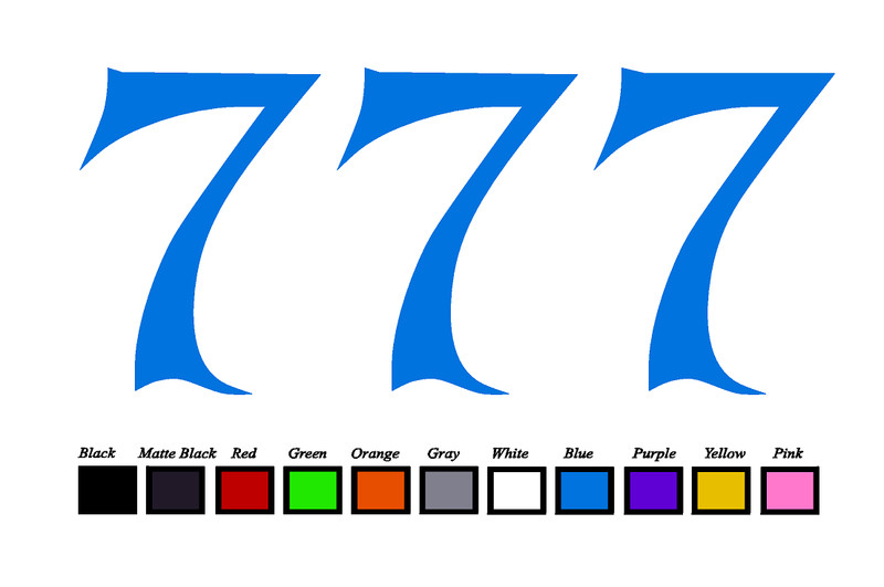 Lucky 7's LOGO Vinyl Decal Sticker Emblem Car Truck Window 4" 6" 8" gallery