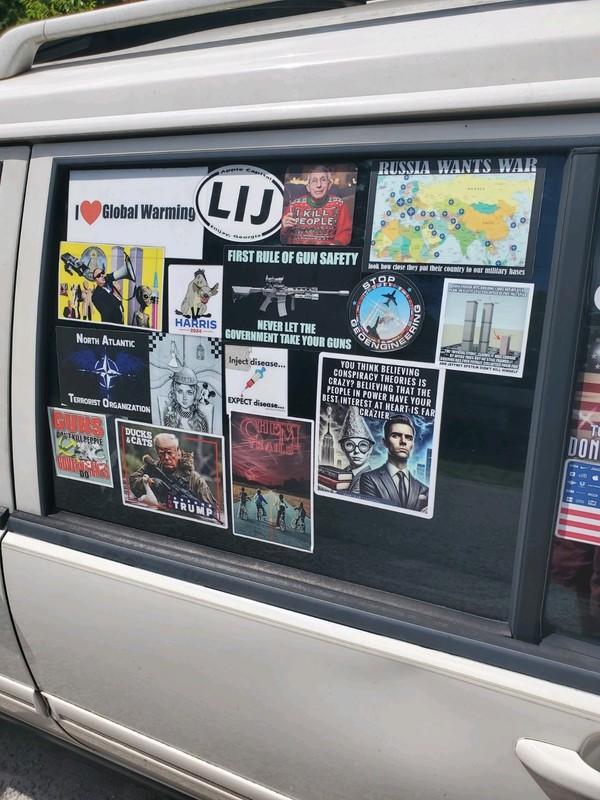 Conspiracy Theory Stickers HUGE 6x6" Design *5* Year Warranty Made in USA 🇺🇸 gallery