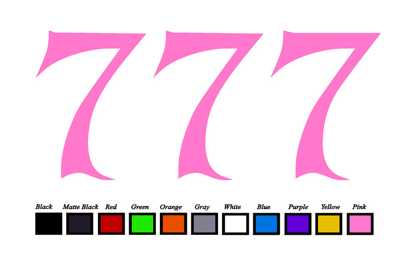 Lucky 7's LOGO Vinyl Decal Sticker Emblem Car Truck Window 4" 6" 8" gallery