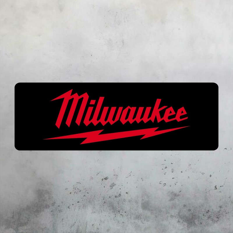 MILWAUKEE TOOLS Aluminum Sign 12in x 36in – Mancave Garage Shop Wall Art Sign