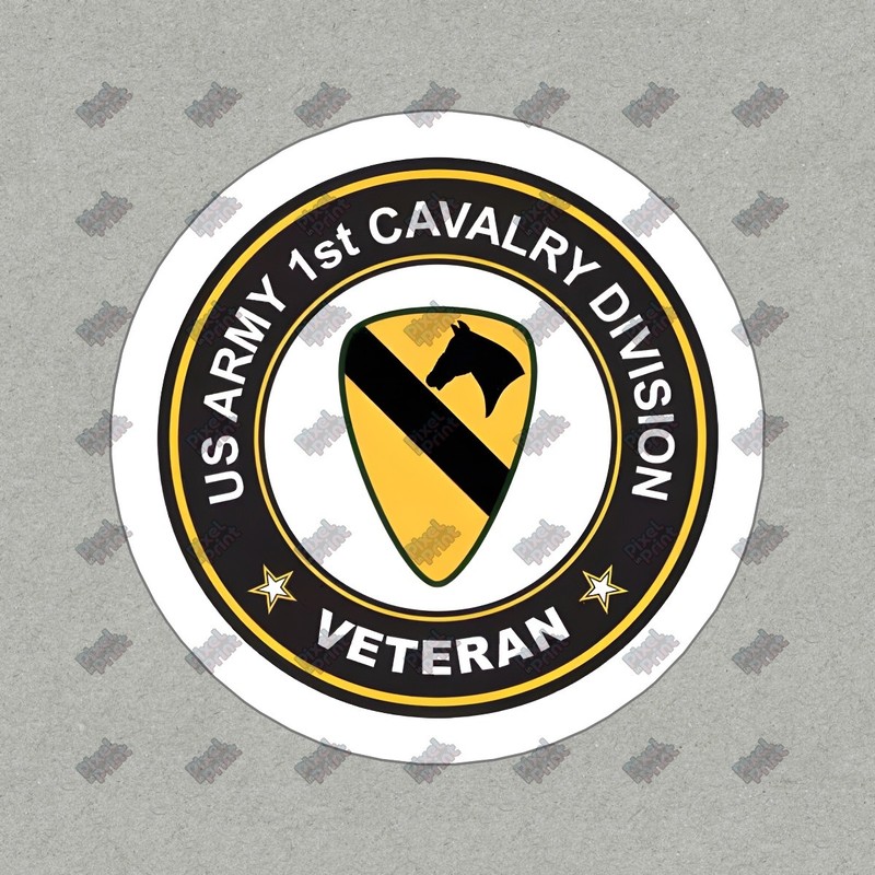 US Army 1st Cavalry Division Veteran Vinyl Sticker Military Decal #726835