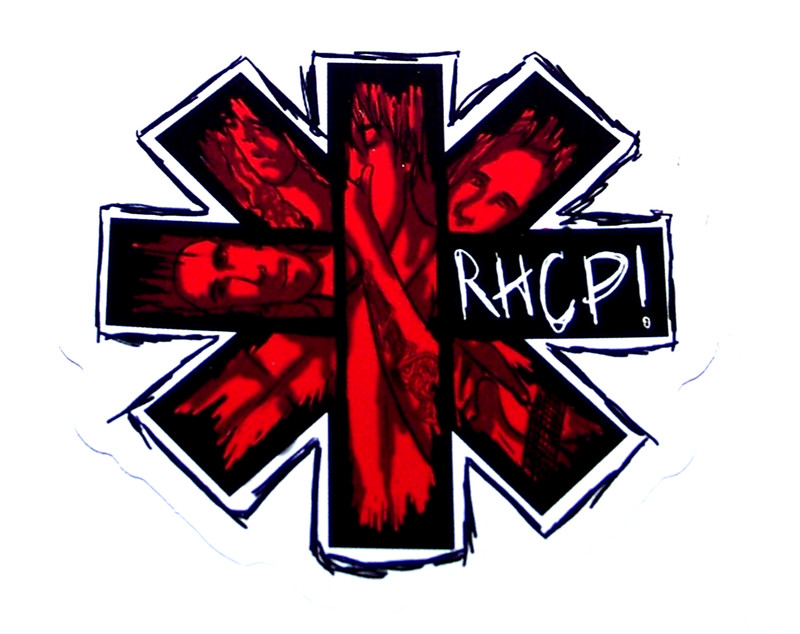 Red Hot Chili Peppers – Logo Cut Sticker Decal Band Music Rock Funk R.H.C.P.