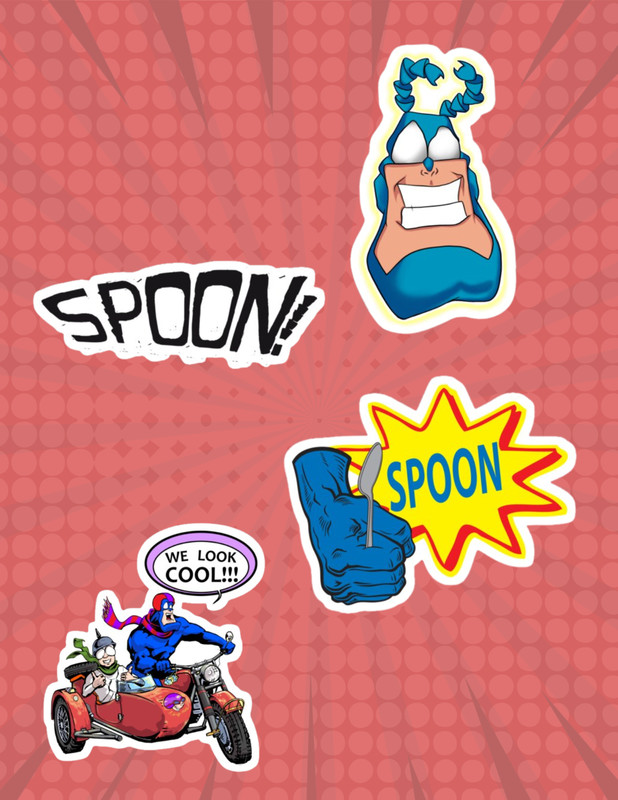 The Tick 90’s Cartoon 4pc Sticker Pack