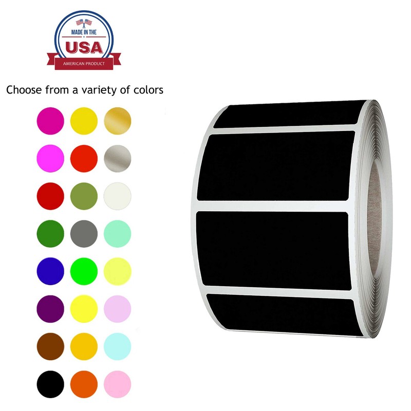 Color Coded Stickers 40mm x 19mm Rectangular 1.57 x 0.75 Inch Labels Writable
