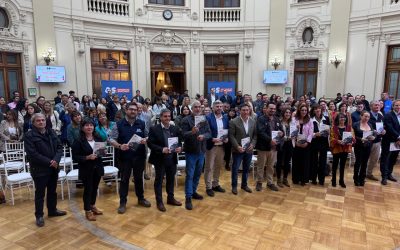 INTEGRANTES DE LA ASOCIACIÓN GREMIAL BARRIO PLAZA ÑUÑOA PARTICIPARON DEL LANZAMIENTO DE LA PRIMERA POLÍTICA REGIONAL DE TURISMO DE SANTIAGO